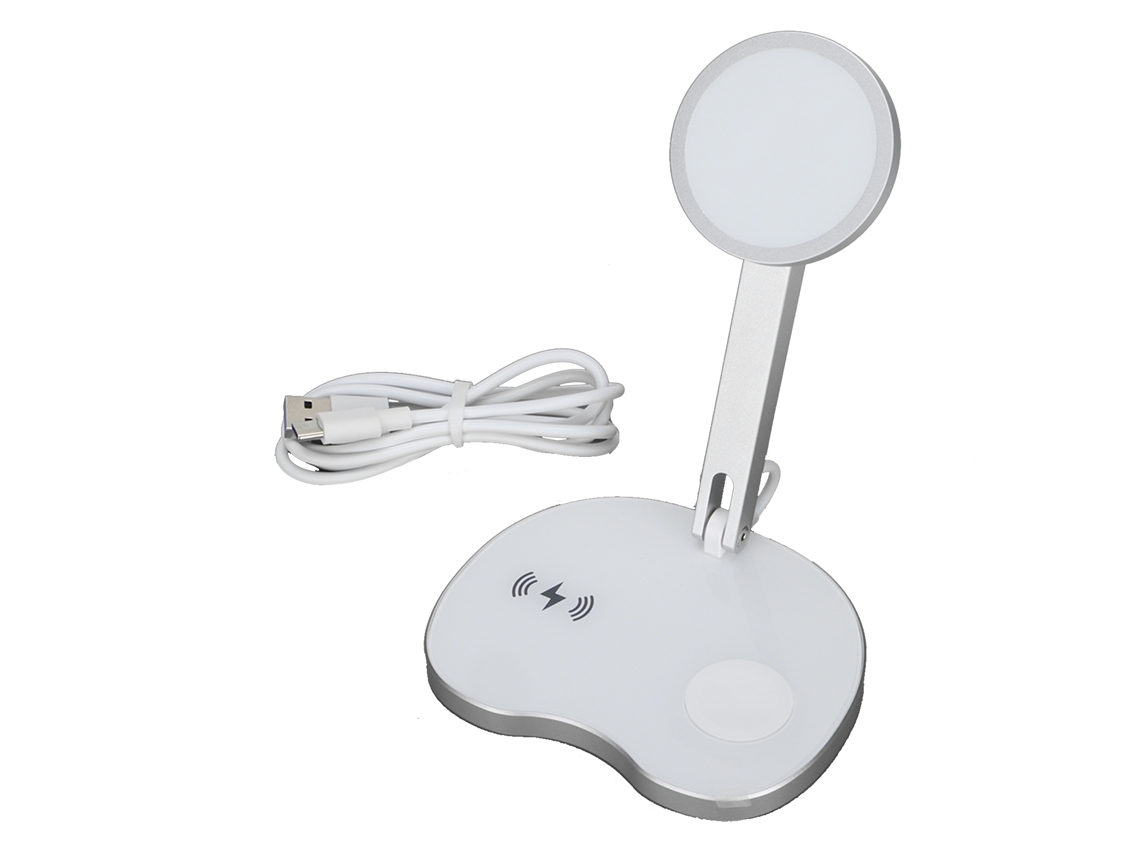 Cargador inalámbrico magnético de 15 W, rápido, plegable, soporte multifuncional, aleación de aluminio Y5 | S/MARCA