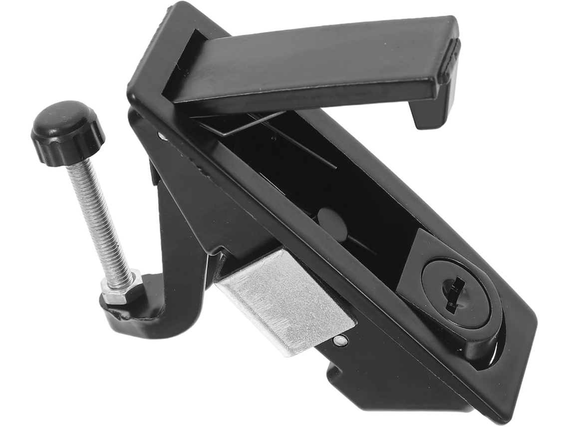 Namoro Para Armário Elétrico Ms606-1 Na Liga Preta Com Chave,