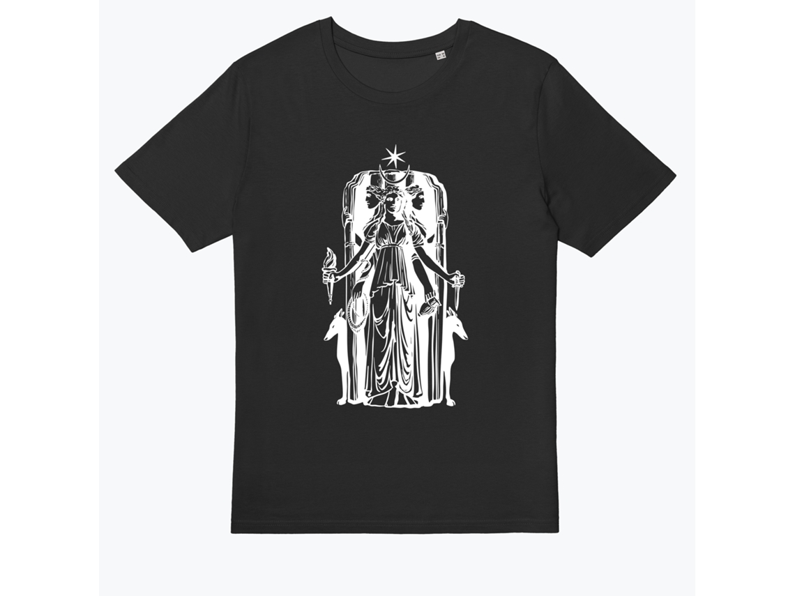 Hectate Two Oaks Design Black T-shirt-l
