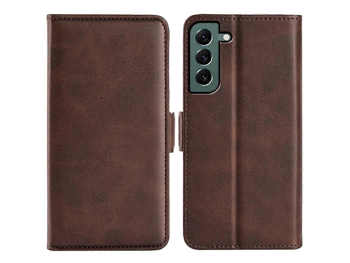Capa De Couro Com Fecho Magnético Duplo Para Samsung Galaxy S23+ 5g