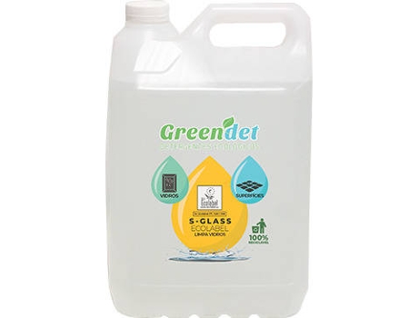 Limpa Vidros GREENDET S-Glass Ecolabel (5 L)