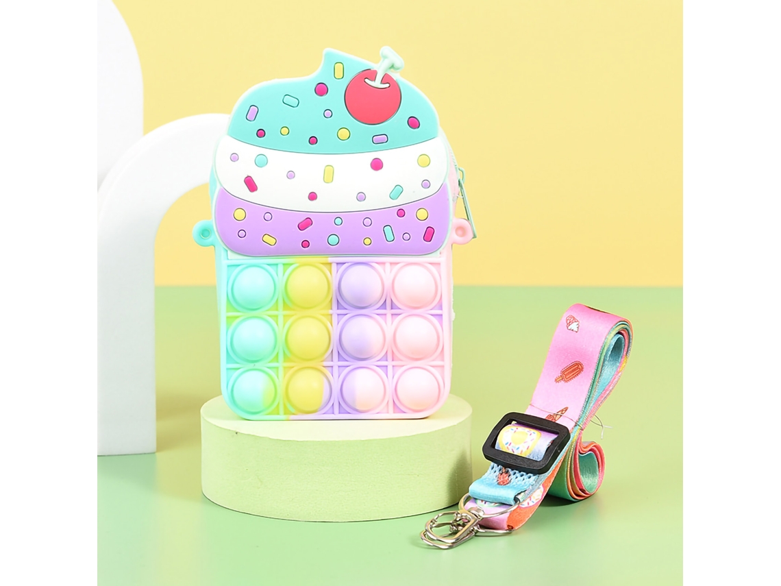 Bolsa Transversal de Armazenamento para Moedas Pop It Fidget Toy EOOCOO