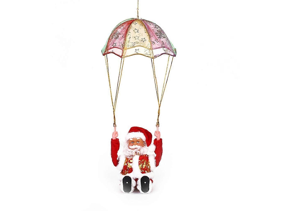 Boneco De Natal Elétrico Com Escada 23 Cm