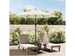 Vidaxl Tecido De Substituição P/ Guarda-sol 500 Cm Areia Branco 300 Cm
