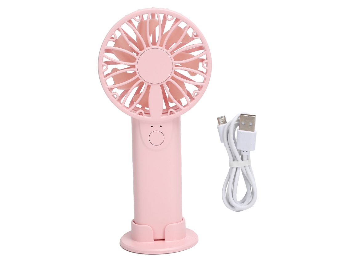 Vents De Mesa Pequeno Portátil (carregamento Usb, Suporte Para Telefone) Novo Vents De Mesa Mini Qiaomei Rosa Suave