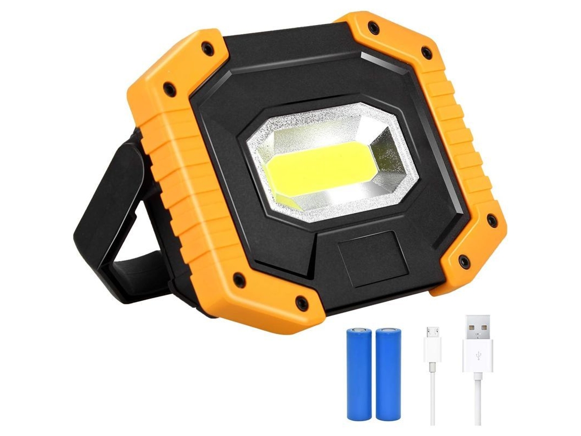 Lâmpada Led Recarregável 30w S/MARCA, 2000lm, 3 modos, bateria 18650, IP65