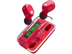 Auriculares SBS Kombo LCD TWS (Rosa)
