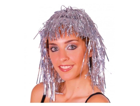 Peluca Plata Brillante Lumalina Ideal Para Disfraz De Carnaval 4140 Guircap19