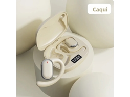 Fones de Ouvido Esportivos Sem Fio Bluetooth, com Microfone, Estéreo À Prova D'água e Controle de Volume. MDUG (cáqui)