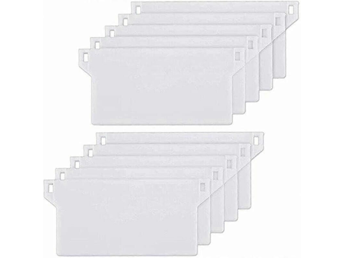 Placa De Peso Para Cortina Vertical Cega Califórnia 125mm 10pcs Reposição Plástico Branco