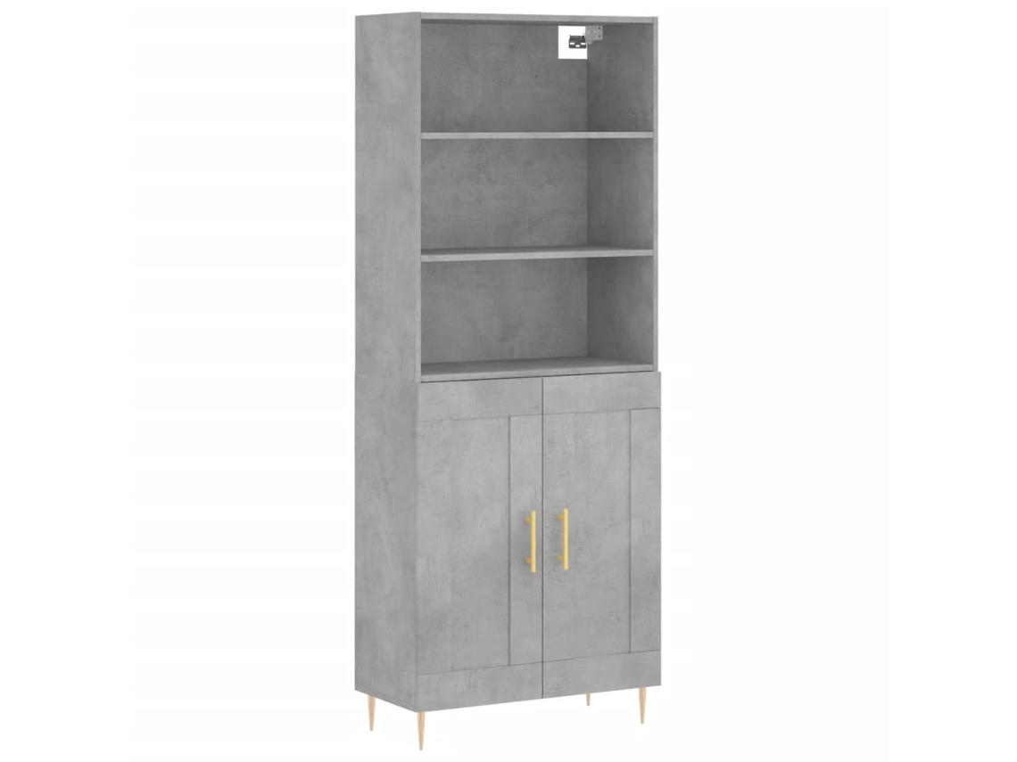 Armário Alto Derivado de Madeira Cinza Cimento MAISON EXCLUSIVE (69,5x34x180 cm)
