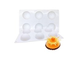 Molde Para Sabonete Artesanal Em Formato Semicircular, Molde Para Vela Em Gesso E Resina, Ideal Para Confeitaria, Artesanato E Decoração De Doces.