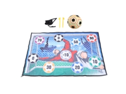 Primerox jogo de Futebol Infantil com Tapete e Bola Tipo a Jogo de Lançamento Indoor Outdoor