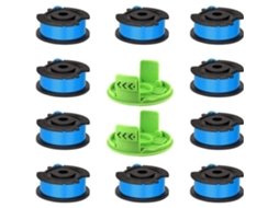 Carretel de Linha de Reposição para Roçadeira GREENWORKS 24V 10 Carretéis 2 Tampas