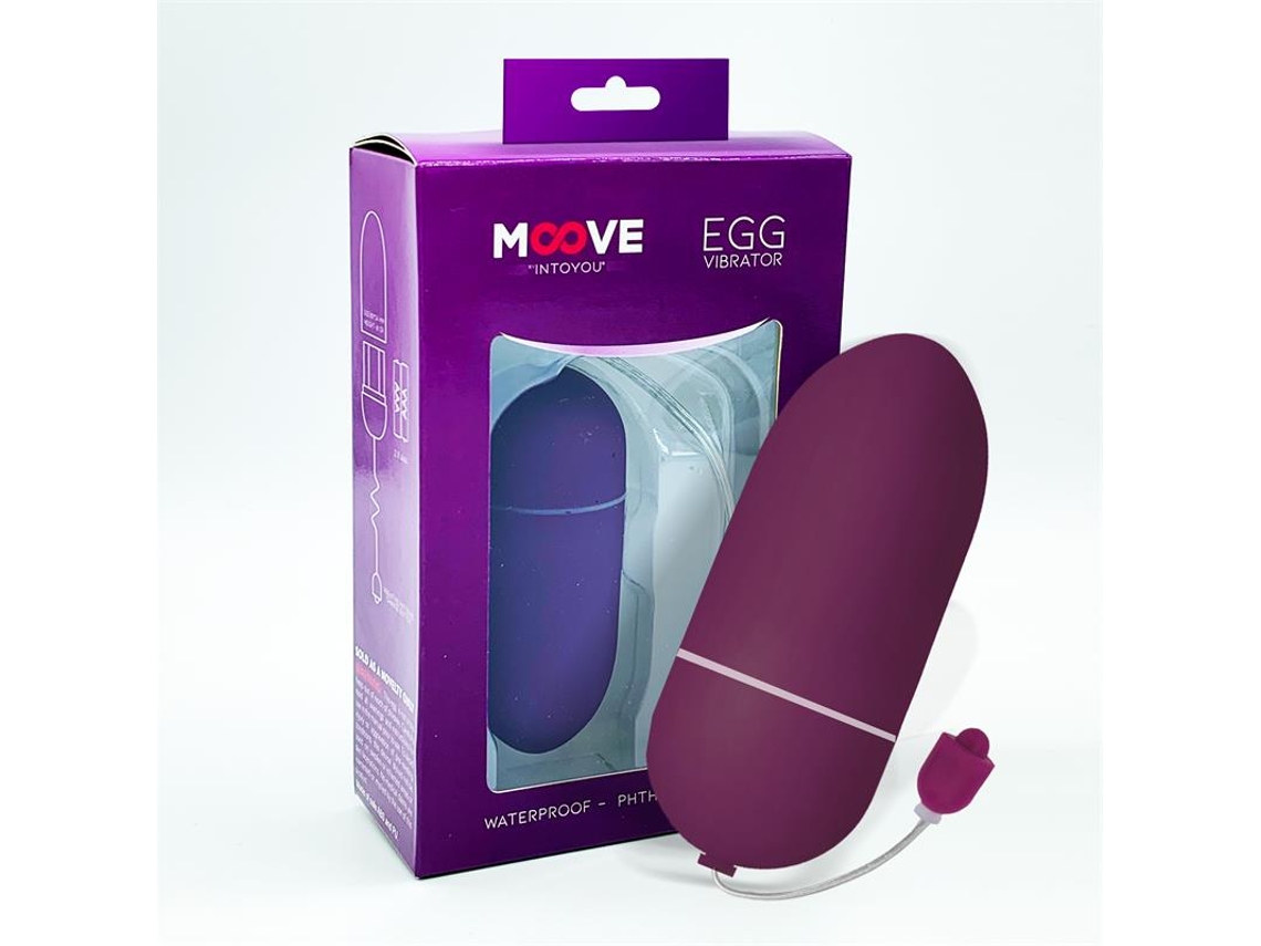 Ovo Vibratório 10 Funções Roxo Escuro MOOVE
