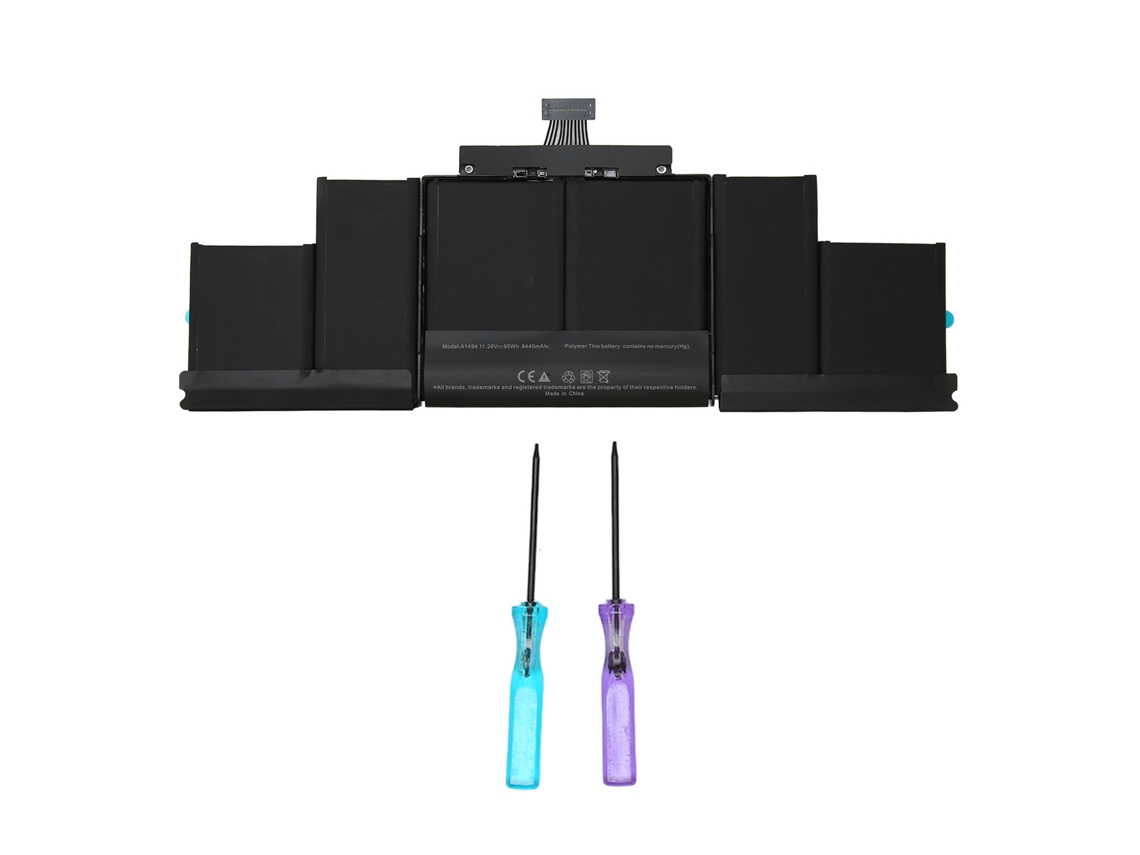 Bateria de Repuesto para MacBook Pro 15'', 11,26 V, 95 Wh, Proteção Múltipla, Modelos A1398, A1494