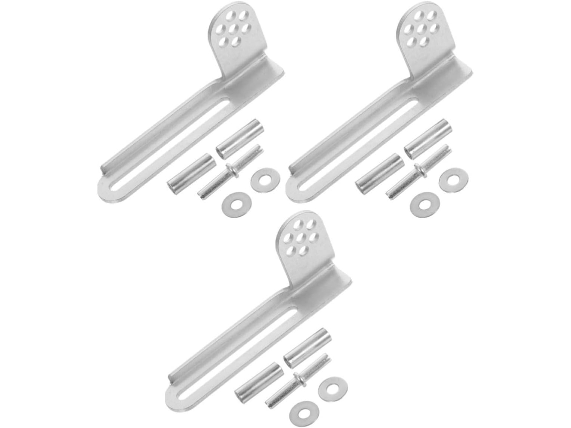 Conjunto De 3 Dobradiças Reposição Para Porta Geladeira Y 223 Prateadas