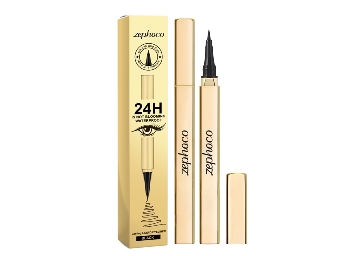 Eyeliner Líquido Preto Impermeável Longa Duração