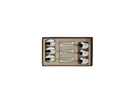 Conjunto de 6 Colheres de Café Decor Natura em Aço Inoxidável ROGER ORFÈVRE