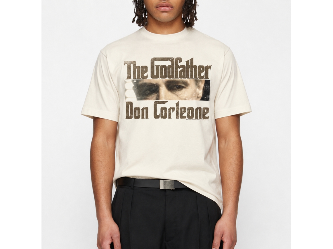 Rockinstone Godfather Cutting Eyes Solid Natural Adult T-shirt Size:xxl