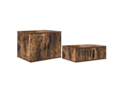 Conjunto de Armários de Arrumação Carvalho Defumado 108x41x40 cm MAISON EXCLUSIVE