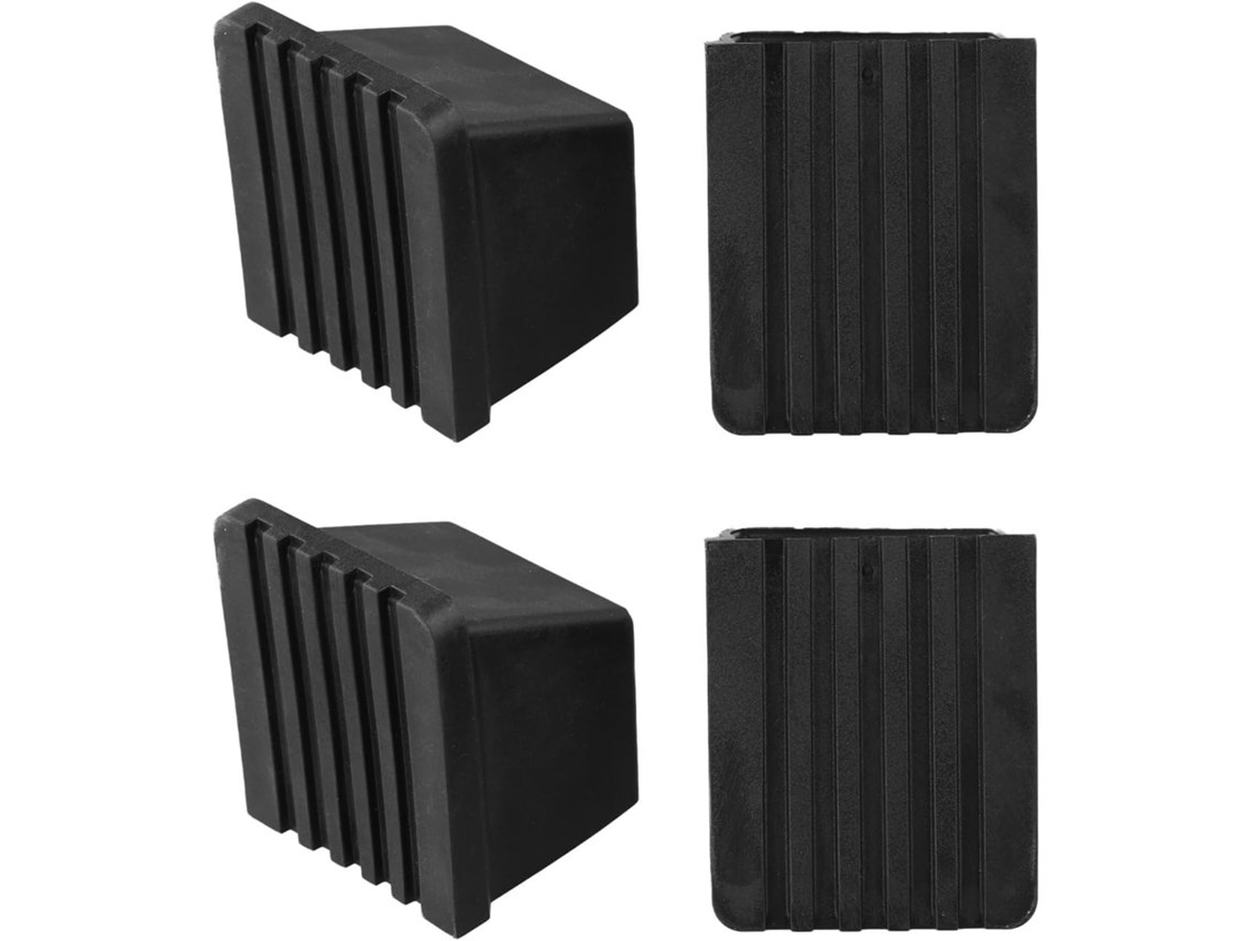 Conjunto De 4 Protetores Borracha Quadrados 50 X Mm Para Equipamentos
