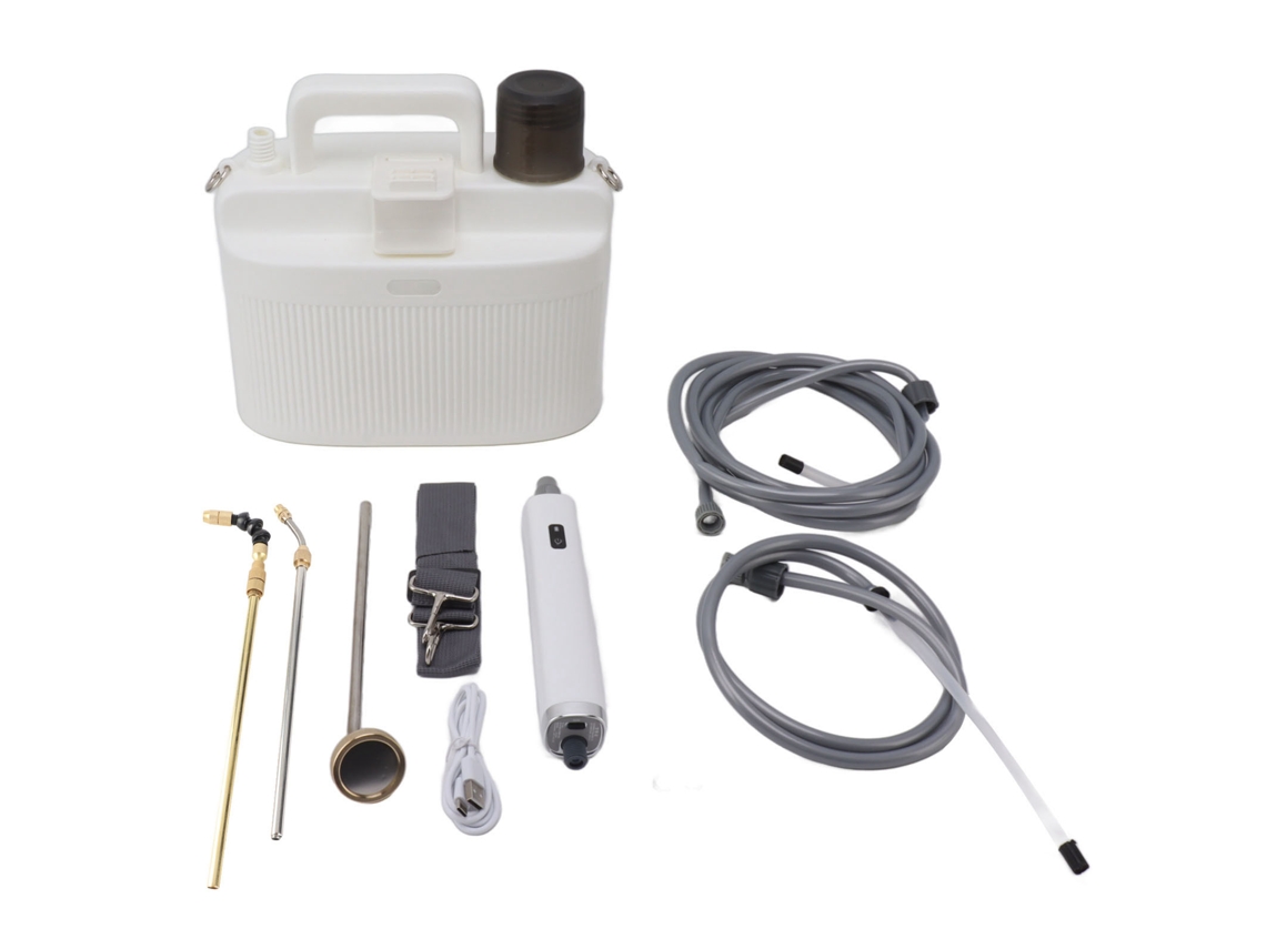Pulverizador Elétrico Jardim 5l 2200mah Com Cinto Branco