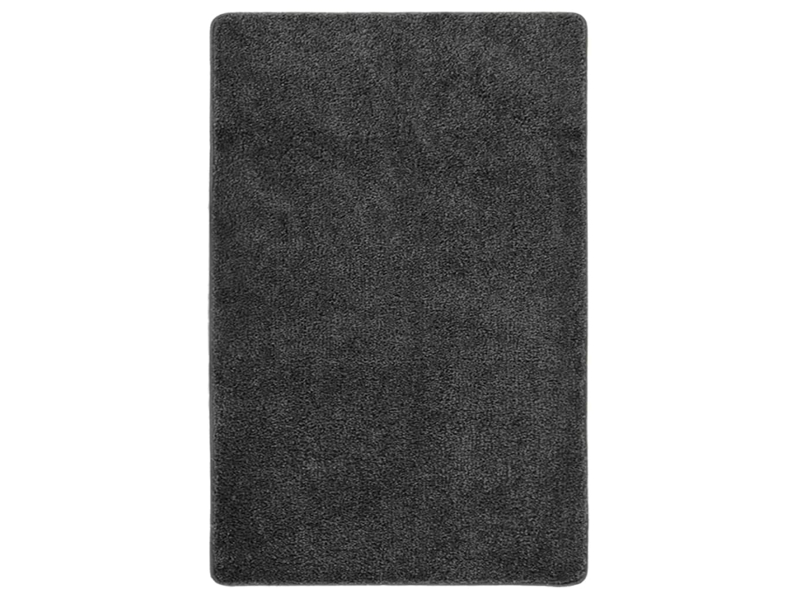Vidaxl Tapete Shaggy 200x290 Cm Antiderrapante Cinzento-escuro