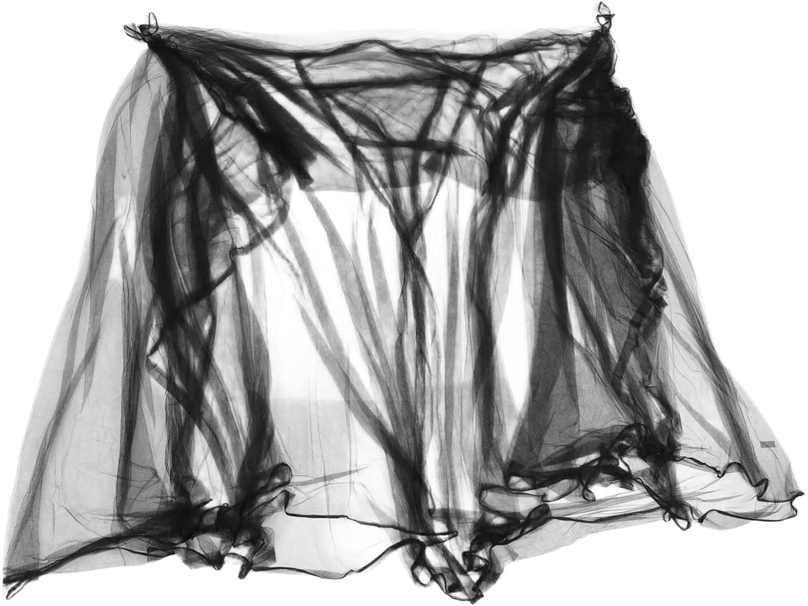 Mosquiteiro Quadrado Grande Para 4 Portas, Preto, 190x210x240 Cm