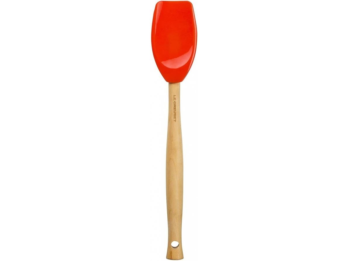 Espátula LE CREUSET (Laranja - Madeira, Silicone - 29 cm)