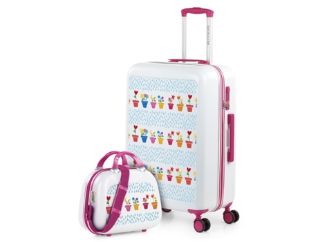 Happiness Potes Felizes Pc Luggage Set AGATHA RUIZ DE LA PRADA (45x68x26 Cm)