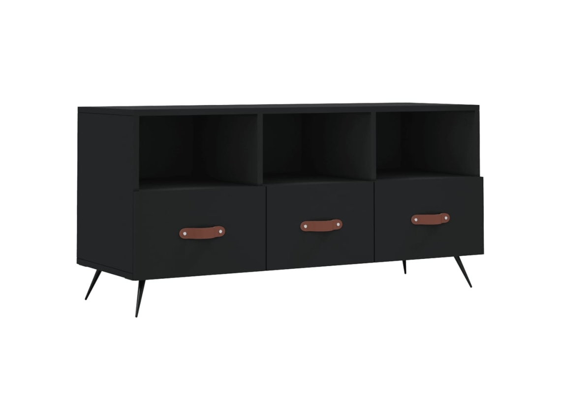 Móvel de Tv 102x36x50 Cm Derivados de Madeira Preto MAISON EXCLUSIVE