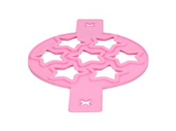 Primerox molde de Silicone Antiaderente para Panquecas Mini Estrela com Alça Segura 7 em 1