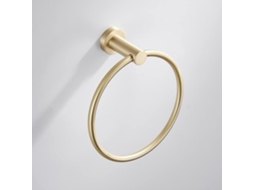Lslytq Toalheiro Para Banheiro Em Cobre Dourado, Suporte Em Latão Escovado, Conjunto De Acessórios Para Banheiro Em