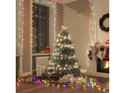 Vidaxl Cordão De Luzes Compacto 3000 Luzes Led 65 M Pvc Multicolorido