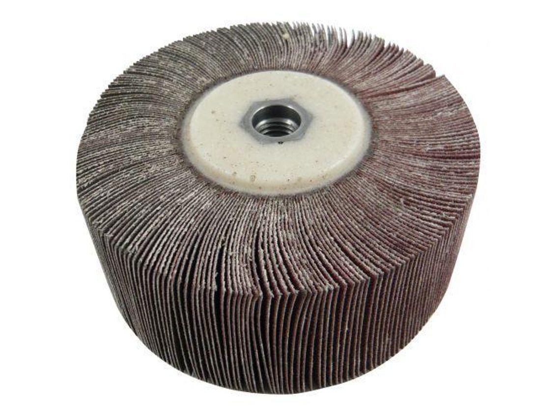 Rodas mil folhas para rebarbadoras angulares rn m14 (ø ext. 120 mm; espessura 20 mm; núcleo m14 mm; grão 60) CALFLEX