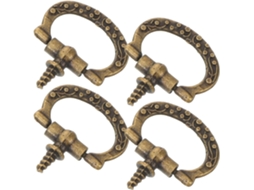 Nuobesty Conjunto De 10-mini Puxadores Em Liga Bronze Antigo, 24x18mm, Para Gavetas E Armários, Ideal Para Caixas De