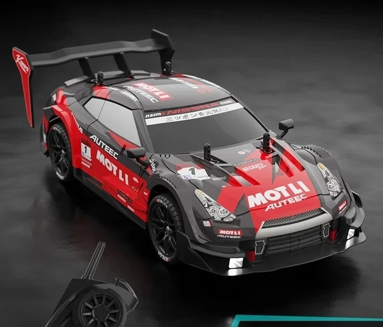 (vermelho) Carro De Corrida De Drift Com Controle Remoto 2.4g, Tração Nas Quatro Rodas, Para Campeonatos Off-road.