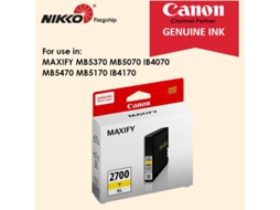 Amarelo Xlcanon Pgi-2700 Xl / Pgi2700xl Preto Ciano Magenta Amarelo Para Maxify Mb5370/5070/5470/5170/ Ib4070/4170