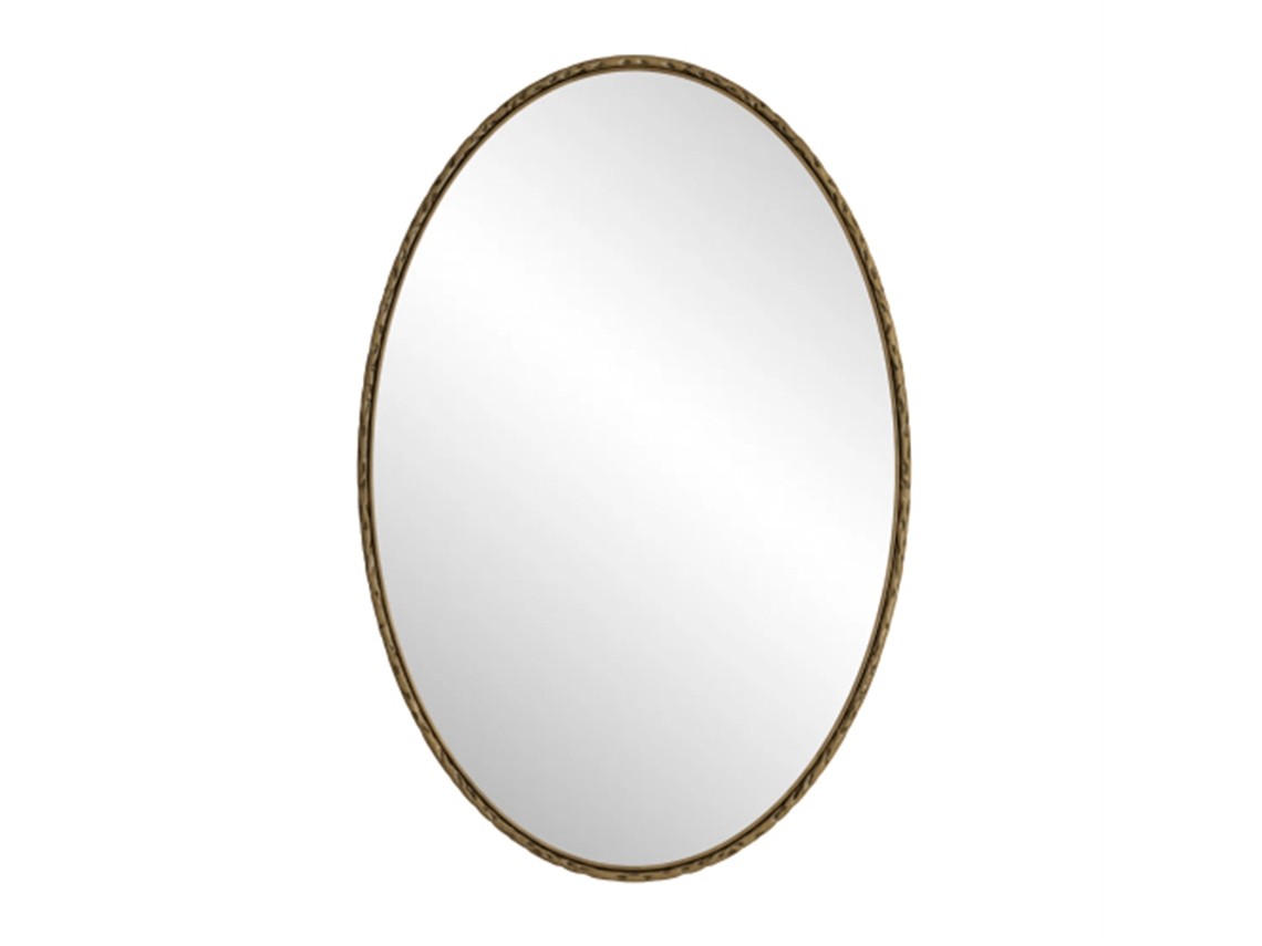 Espelho Oval Retro, para Fixação À Parede, Dimensões: 100x3x65cm, Adequado para Casas de Banho, Quartos e Salas de Estar. BAGOLY