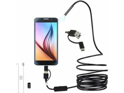 VIVILIYYA Câmera Endoscópica Para Inspeção De Tubos, Endoscópio Boroscópio 3 Em 1 Ultrafino Usb Com Câmera De Inspeção Hd, Cabo Tipo Cobra À Prova Dágua Ip67 P