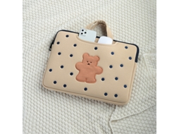 Lurelia Bolsa Para Portátil 13,3 A 13,6 Polegadas À Prova De Choque Urso De Branco
