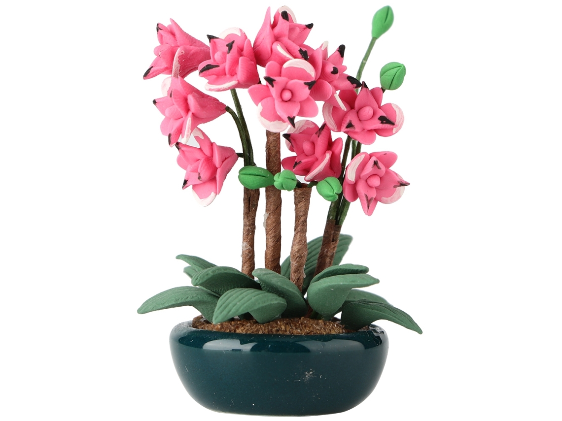 Ats acessório de Jardim para Bonecas: Mini Bonsai em Escala 1:12 para Decoração do Balcão da Casa de Bonecas