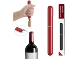 Abridor de garrafas pneumático com cortador de cápsulas para vinho, abra facilmente sem danificar a garrafa. - aquaforge