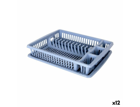 Escorredor de Louça DEM Tabuleiro 47 X 38 X 8,5 Cm 12 Unidades