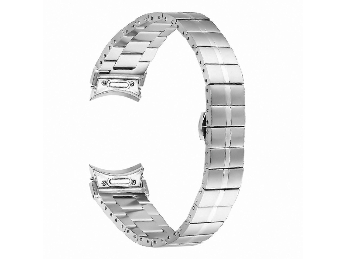 Pulseira De Aço Inoxidável Para Smartwatch Galaxy Watch6 E Watch6 Classic.