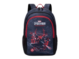 Spiderman Mochila Escolar Spiderman Miles Morales, 440 X 200 X 320 Mm, Azul E Vermelho