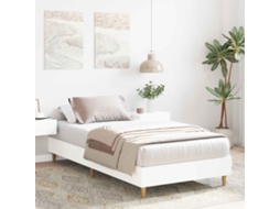 Vidaxl Estrutura Da Cama Branco Madeira Processada
