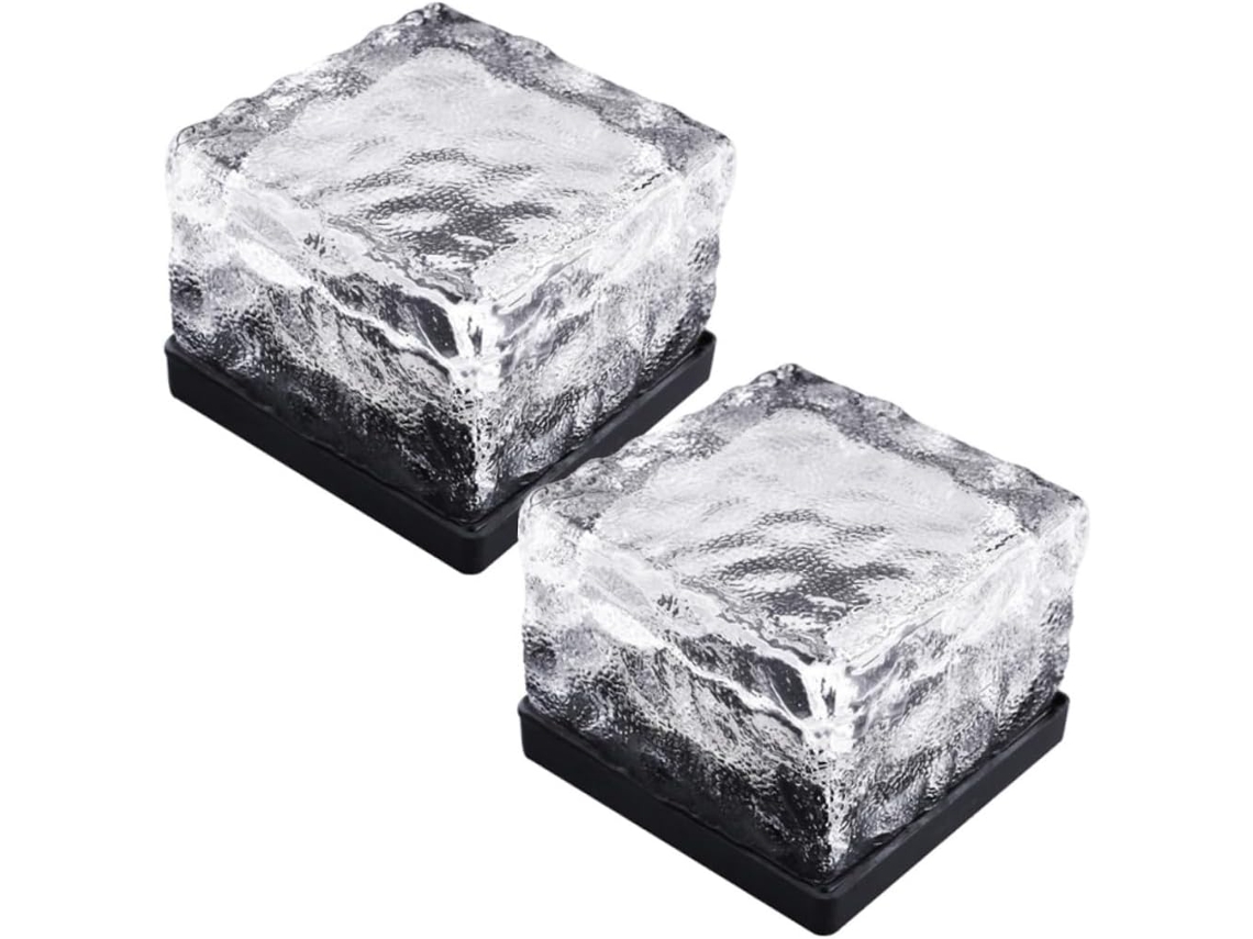 Conjunto De 2 Luminárias Solares De Led Impermeáveis Para Decoração Externa De Terraços E Gramados, Gokoco