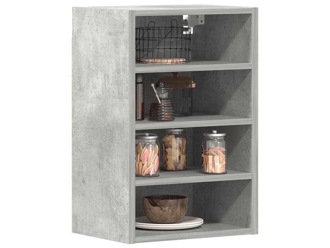 Vidaxl Armário Suspenso “riga” 40x29,5x60 Cm Cinza Cimento